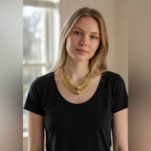 Beautiful Gold Tone Necklace